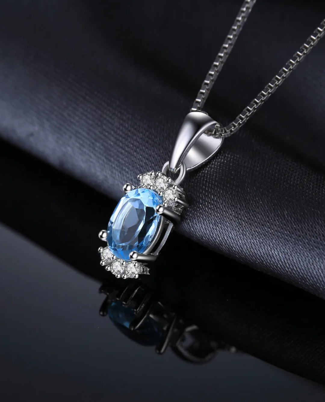 oval sky blue topaz