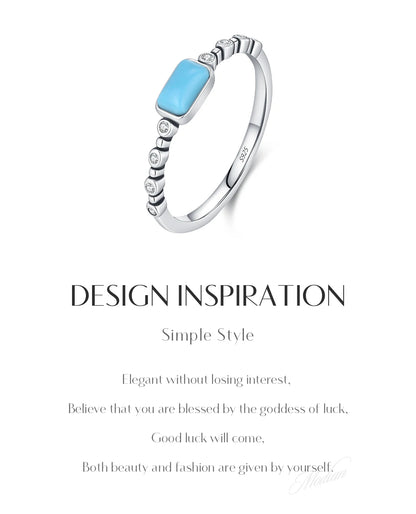 Rectangle Turquoise Ring