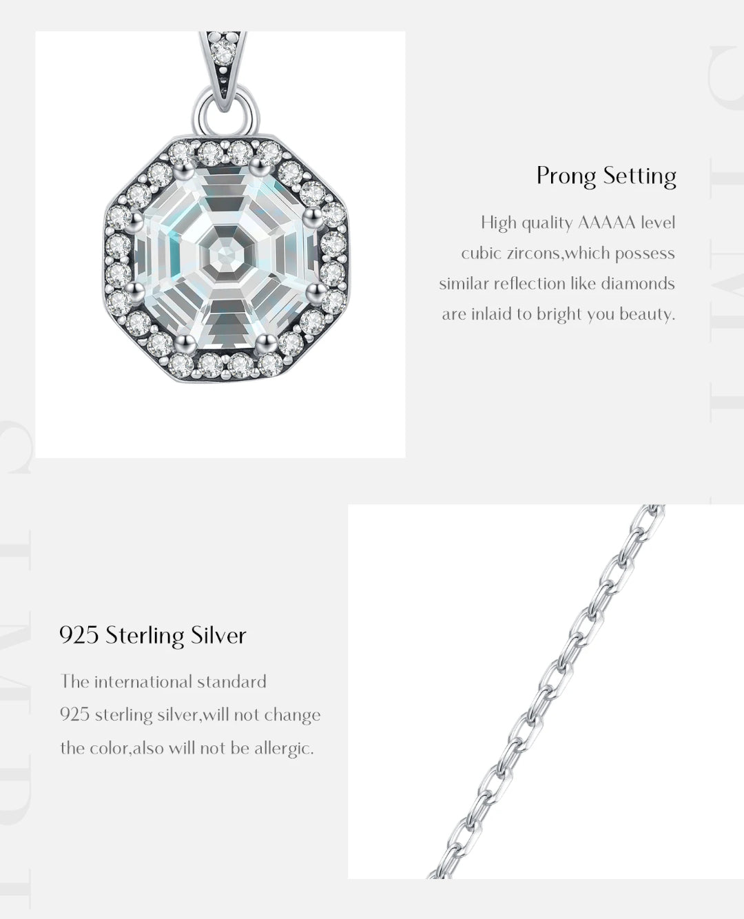 vintage octagon sparkle set