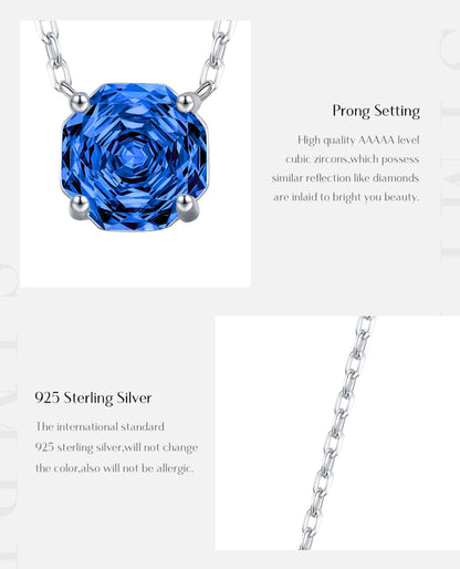 Minimal Blue Geometric Pendant