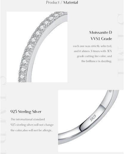 Slim Sparkle Wedding Band