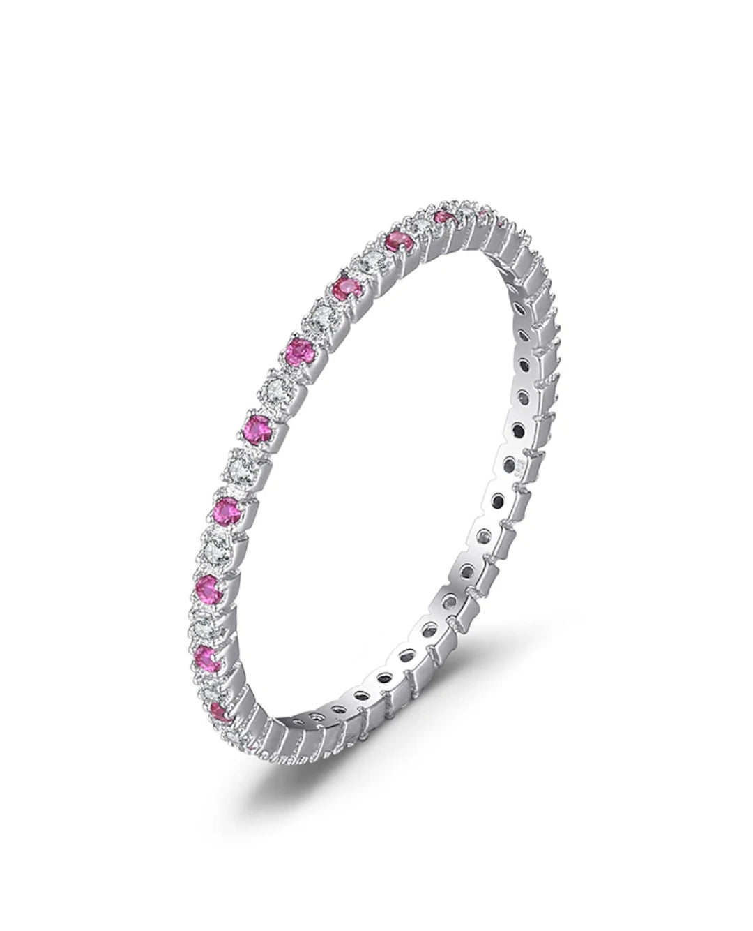 created spinel & ruby accent band