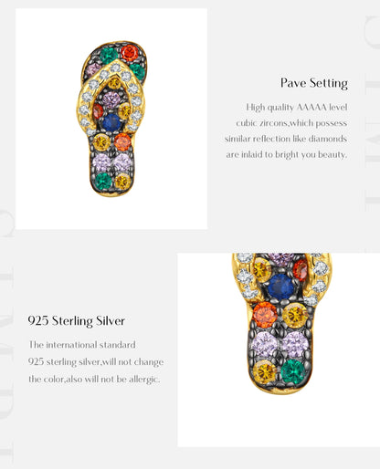 Colorful Slipper Stud Earrings