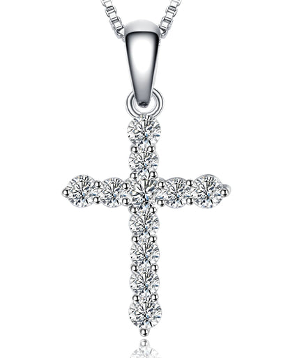 Cubic Zirconia Cross Pendant