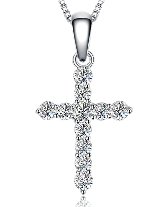 Cubic Zirconia Cross Pendant