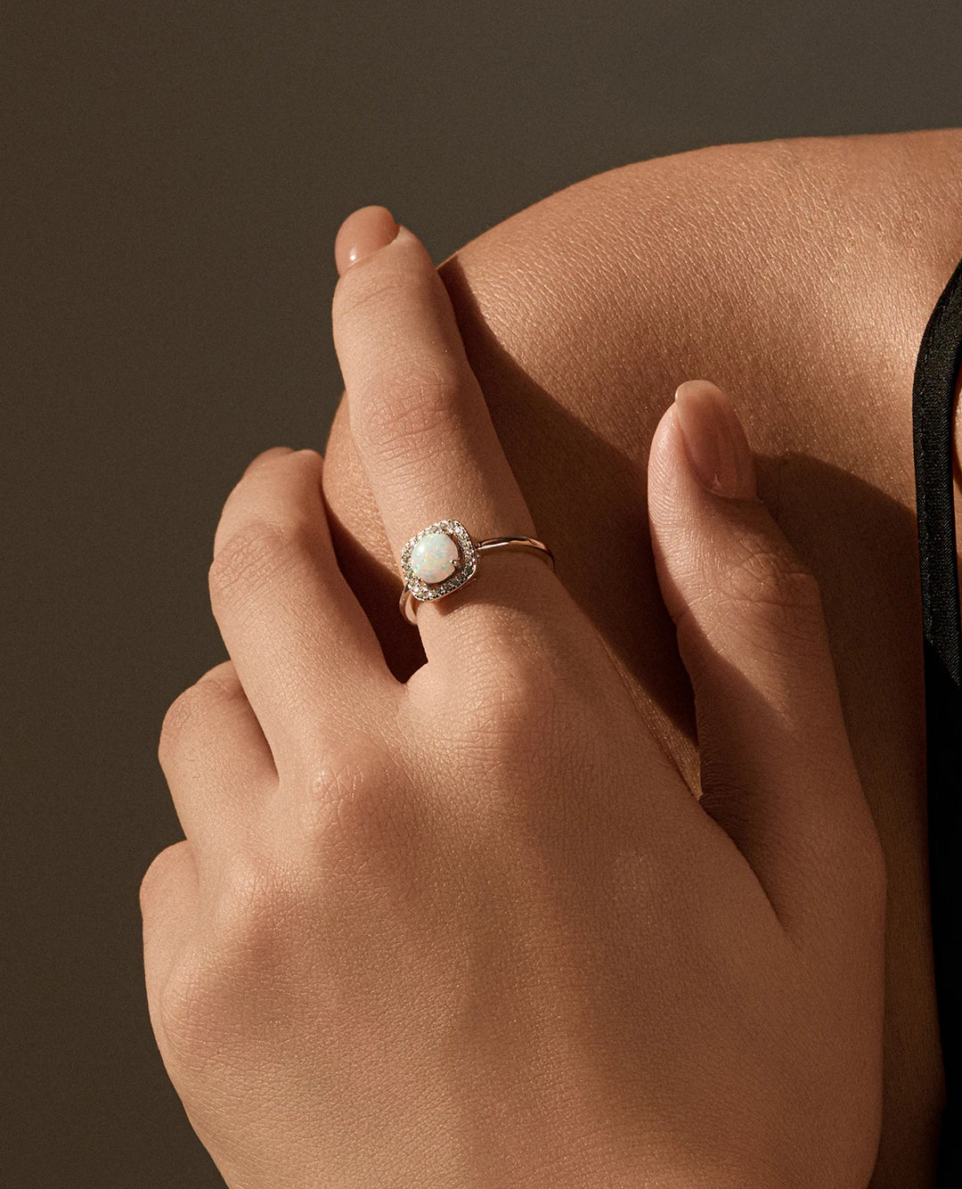 opal halo ring