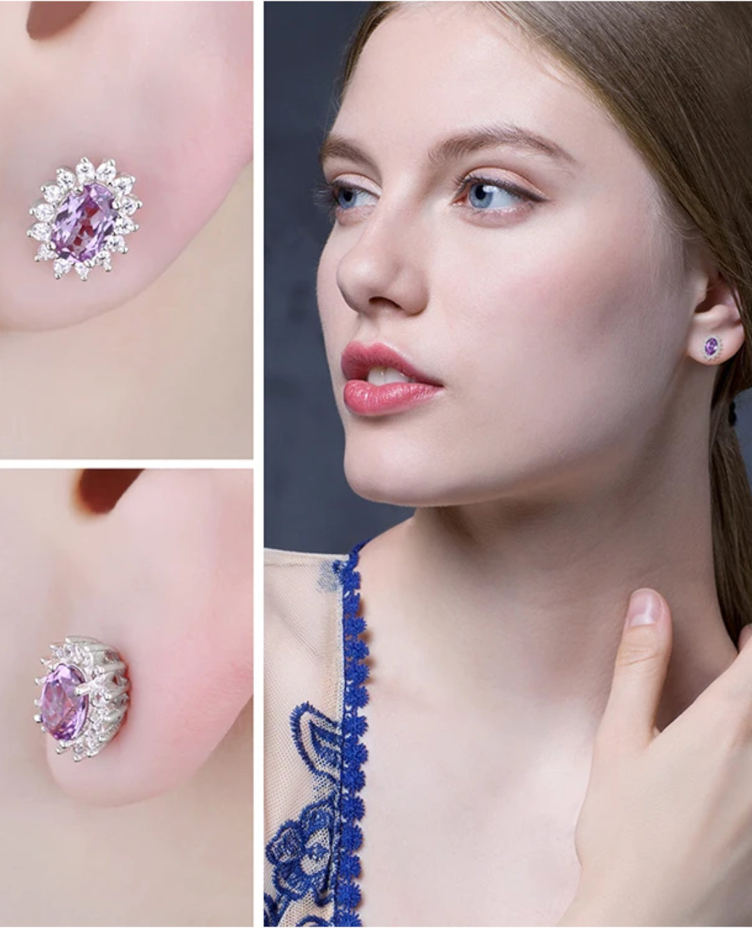 sapphire stud earrings