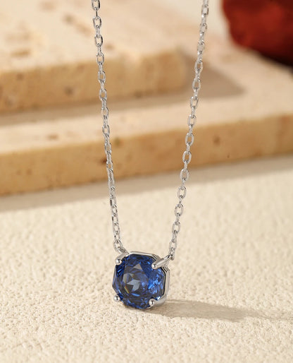 Minimal Blue Geometric Pendant