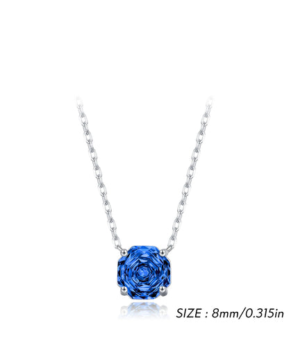 Minimal Blue Geometric Pendant