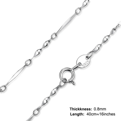 925 Sterling Silver Chain Necklace